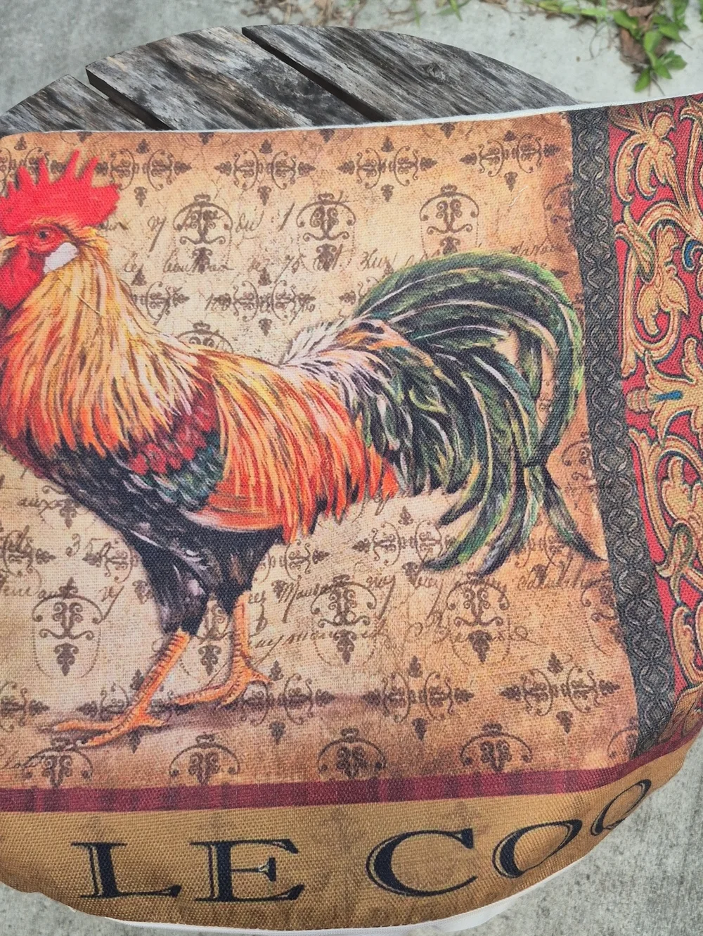 3 Rooster Crow Lecoq Throw Decorative Pillow Cases Only 16